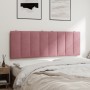 Pink velvet padded headboard 140 cm by , Headboards and footboards - Ref: Foro24-374674, Price: 70,62 €, Discount: %