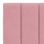 Pink velvet padded headboard 140 cm by , Headboards and footboards - Ref: Foro24-374674, Price: 70,62 €, Discount: %