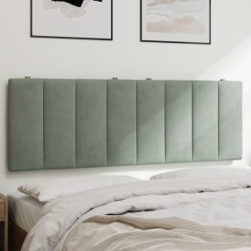 Light gray velvet padded headboard 140 cm by , Headboards and footboards - Ref: Foro24-374669, Price: 101,99 €, Discount: %