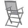 Folding garden chairs 4 units solid acacia wood by vidaXL, Garden chairs - Ref: Foro24-46334, Price: 169,93 €, Discount: %