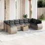 11-piece garden sofa set and gray synthetic rattan cushions by , Garden sets - Ref: Foro24-3225178, Price: 732,81 €, Discount: %