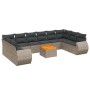 11-piece garden sofa set and gray synthetic rattan cushions by , Garden sets - Ref: Foro24-3225178, Price: 732,81 €, Discount: %