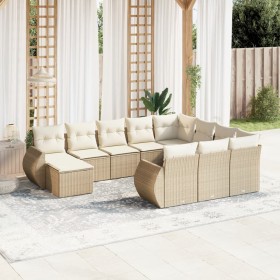 11-piece garden sofa set with beige synthetic rattan cushions by , Garden sets - Ref: Foro24-3225190, Price: 864,97 €, Discou...