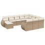 11-teiliges Gartensofa-Set mit beigen synthetischen Rattankissen von , Gartensets - Ref: Foro24-3225190, Preis: 864,97 €, Rab...