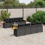 8-teiliges Gartensofa-Set und schwarze synthetische Rattankissen von , Gartensets - Ref: Foro24-3226657, Preis: 586,04 €, Rab...