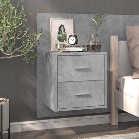 Concrete gray wall bedside table by vidaXL, Nightstands - Ref: Foro24-810997, Price: 55,99 €, Discount: %