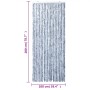 Silver chenille fly curtain 100x200 cm by , Mosquito nets for windows - Ref: Foro24-377379, Price: 62,52 €, Discount: %