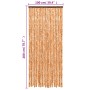 Ocher and white chenille fly curtain 100x200 cm by , Mosquito nets for windows - Ref: Foro24-377401, Price: 62,69 €, Discount: %