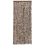 Brown and white chenille fly curtain 56x200 cm by , Mosquito nets for windows - Ref: Foro24-377391, Price: 37,99 €, Discount: %