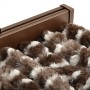 Brown and white chenille fly curtain 56x200 cm by , Mosquito nets for windows - Ref: Foro24-377391, Price: 37,99 €, Discount: %