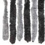 Gray and black chenille fly curtain 100x220 cm by , Mosquito nets for windows - Ref: Foro24-377330, Price: 63,91 €, Discount: %