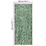 Green and white chenille fly curtain 100x200 cm by , Mosquito nets for windows - Ref: Foro24-377385, Price: 62,52 €, Discount: %