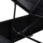 Sun lounger with black synthetic rattan cushion by vidaXL, Loungers - Ref: Foro24-46221, Price: 202,86 €, Discount: %