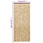 Beige and brown chenille anti-fly curtain 56x200 cm by , Mosquito nets for windows - Ref: Foro24-377387, Price: 37,05 €, Disc...