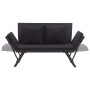 Garden bench with black synthetic rattan cushions 176 cm by vidaXL, garden benches - Ref: Foro24-46233, Price: 250,52 €, Disc...