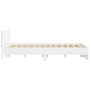 Bed frame with headboard and white LED lights 160x200 cm by , Beds and slatted bases - Ref: Foro24-3207595, Price: 186,30 €, ...