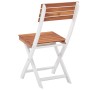 Garden furniture set 3 pieces solid acacia wood brown and white by vidaXL, Garden sets - Ref: Foro24-46323, Price: 155,86 €, ...