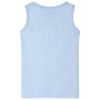 Camiseta de tirantes infantil azul suave mélange 128 de , Camisetas para niños - Ref: Foro24-11667, Precio: 7,68 €, Descuento: %