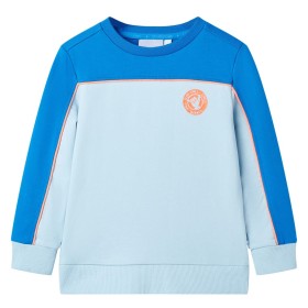 Sudadera infantil azul chillón y azul claro 116 de , Camisetas para niños - Ref: Foro24-11826, Precio: 12,99 €, Descuento: %