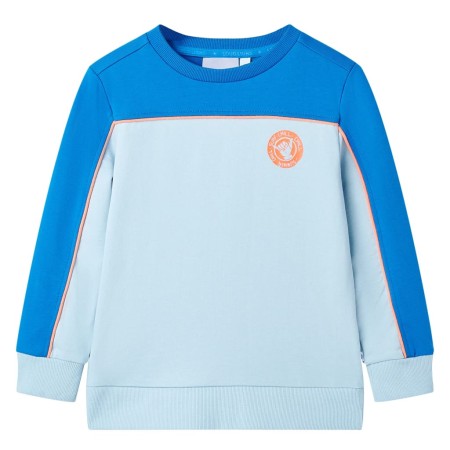 Sudadera infantil azul chillón y azul claro 116 de , Camisetas para niños - Ref: Foro24-11826, Precio: 12,38 €, Descuento: %