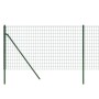 Cerca de alambre de acero galvanizado verde 1,1x25 m de , Paneles de vallas - Ref: Foro24-154058, Precio: 146,08 €, Descuento: %