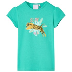 Camiseta infantil verde menta 140 de , Camisetas para niños - Ref: Foro24-11163, Precio: 9,99 €, Descuento: %