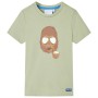 Children's short-sleeved t-shirt light khaki 104 by , Kids T-shirts - Ref: Foro24-11610, Price: 9,27 €, Discount: %