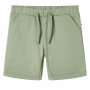 Kindershorts mit Kordelzug hellkhaki 128 von , Kinderhosen - Ref: Foro24-12607, Preis: 10,99 €, Rabatt: %