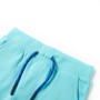 Pantalones cortos infantiles con cordón color aguamarina 104 de , Pantalones de niños - Ref: Foro24-12205, Precio: 10,68 €, D...