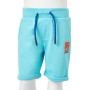 Pantalones cortos infantiles con cordón color aguamarina 104 de , Pantalones de niños - Ref: Foro24-12205, Precio: 10,68 €, D...