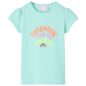 Helles Aquamarin-T-Shirt für Kinder 92 von , Kinder-T-Shirts - Ref: Foro24-10764, Preis: 9,99 €, Rabatt: %