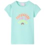 Helles Aquamarin-T-Shirt für Kinder 92 von , Kinder-T-Shirts - Ref: Foro24-10764, Preis: 9,99 €, Rabatt: %