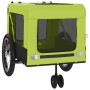 Pet Bicycle Trailer Iron Oxford Cloth Green Black by , pet strollers - Ref: Foro24-93941, Price: 84,23 €, Discount: %