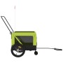 Pet Bicycle Trailer Iron Oxford Cloth Green Black by , pet strollers - Ref: Foro24-93941, Price: 84,23 €, Discount: %