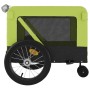 Pet Bicycle Trailer Iron Oxford Cloth Green Black by , pet strollers - Ref: Foro24-93941, Price: 84,23 €, Discount: %