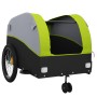 Remolque para bicicleta hierro negro y verde 45 kg de , Remolques para bicicletas - Ref: Foro24-94151, Precio: 87,99 €, Descu...