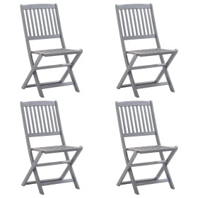 Folding garden chairs 4 units solid acacia wood by vidaXL, Garden chairs - Ref: Foro24-46336, Price: 179,39 €, Discount: %