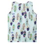 Children's sleeveless t-shirt soft blue mélange 116 by , Kids T-shirts - Ref: Foro24-11776, Price: 8,99 €, Discount: %