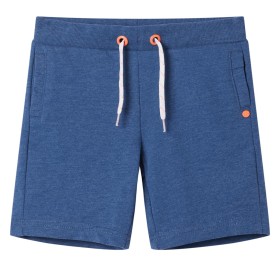 Children's shorts with drawstring dark blue mélange 140 by , kids pants - Ref: Foro24-12368, Price: 10,99 €, Discount: %