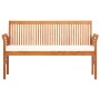 3-seater garden bench with solid acacia wood cushion 150 cm by vidaXL, garden benches - Ref: Foro24-45968, Price: 195,17 €, D...