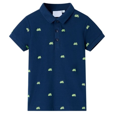 Polo infantil azul marino 128 de , Camisetas para niños - Ref: Foro24-12162, Precio: 10,99 €, Descuento: %