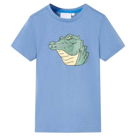 Camiseta infantil azul medio 140 de , Camisetas para niños - Ref: Foro24-12073, Precio: 9,99 €, Descuento: %