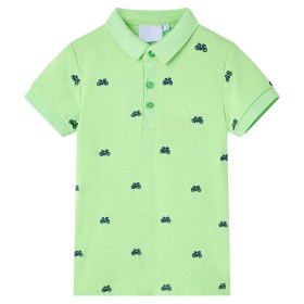 Polo infantil verde neón 104 de , Camisetas para niños - Ref: Foro24-12155, Precio: 10,99 €, Descuento: %