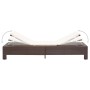 Lounger with brown synthetic rattan cushion by vidaXL, Loungers - Ref: Foro24-46235, Price: 156,30 €, Discount: %