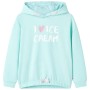 Sudadera con capucha infantil verde agua 116 de , Camisetas para niños - Ref: Foro24-11426, Precio: 11,99 €, Descuento: %