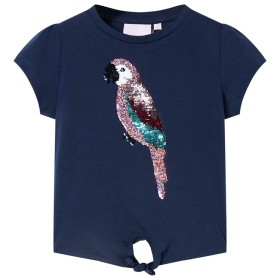 Navy blue children's t-shirt 128 by , Kids T-shirts - Ref: Foro24-10552, Price: 9,99 €, Discount: %