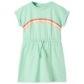 Children's dress with bright green drawstring 92 by , Children's dresses - Ref: Foro24-10614, Price: 12,99 €, Discount: %