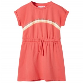 Vestido infantil con cordón color coral 116 de , Vestidos de niños - Ref: Foro24-10621, Precio: 10,99 €, Descuento: %