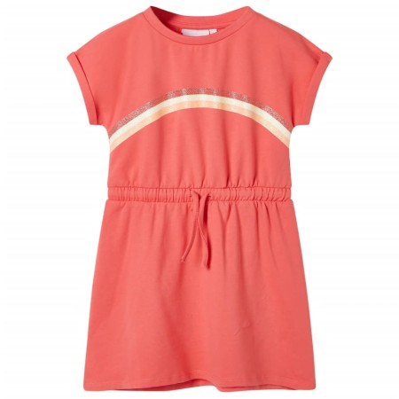 Vestido infantil con cordón color coral 116 de , Vestidos de niños - Ref: Foro24-10621, Precio: 10,91 €, Descuento: %