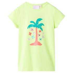 Camiseta infantil amarillo fluorescente 128 de , Camisetas para niños - Ref: Foro24-11292, Precio: 9,99 €, Descuento: %